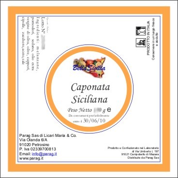 Caponata Siciliana da 180 g
